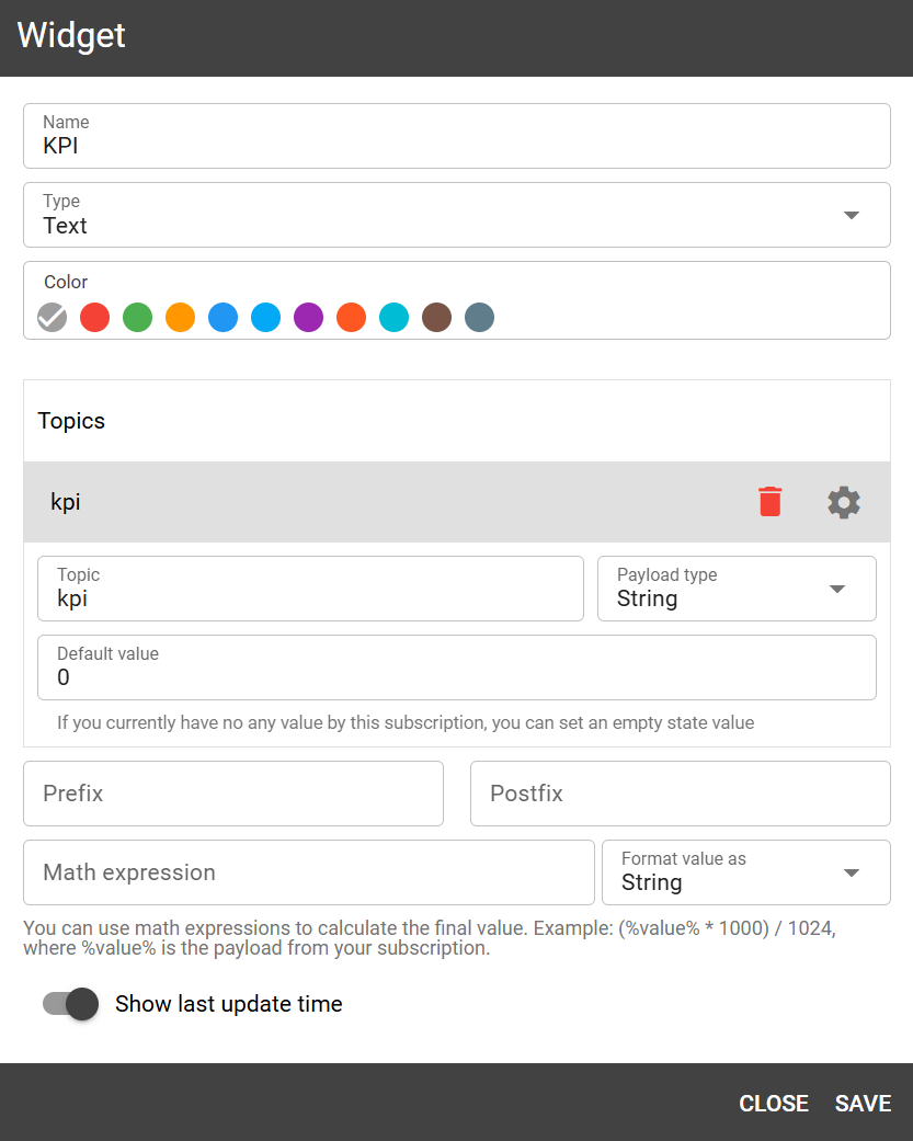 mqtt tiles